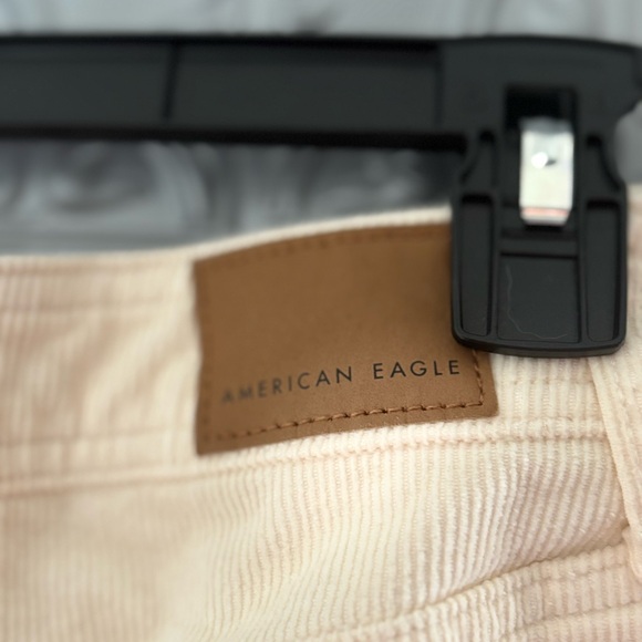 American Eagle Cream High Waisted Corduroy Mini Denim Skirt Size 2 bohemian - Picture 5 of 7